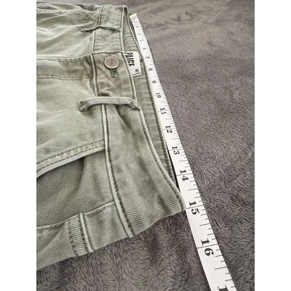 PAIGE Women's Jolie Twill Cargo Pants 29 in Vintage Ivy Green High-Rise Ankle - Picture 7 of 9